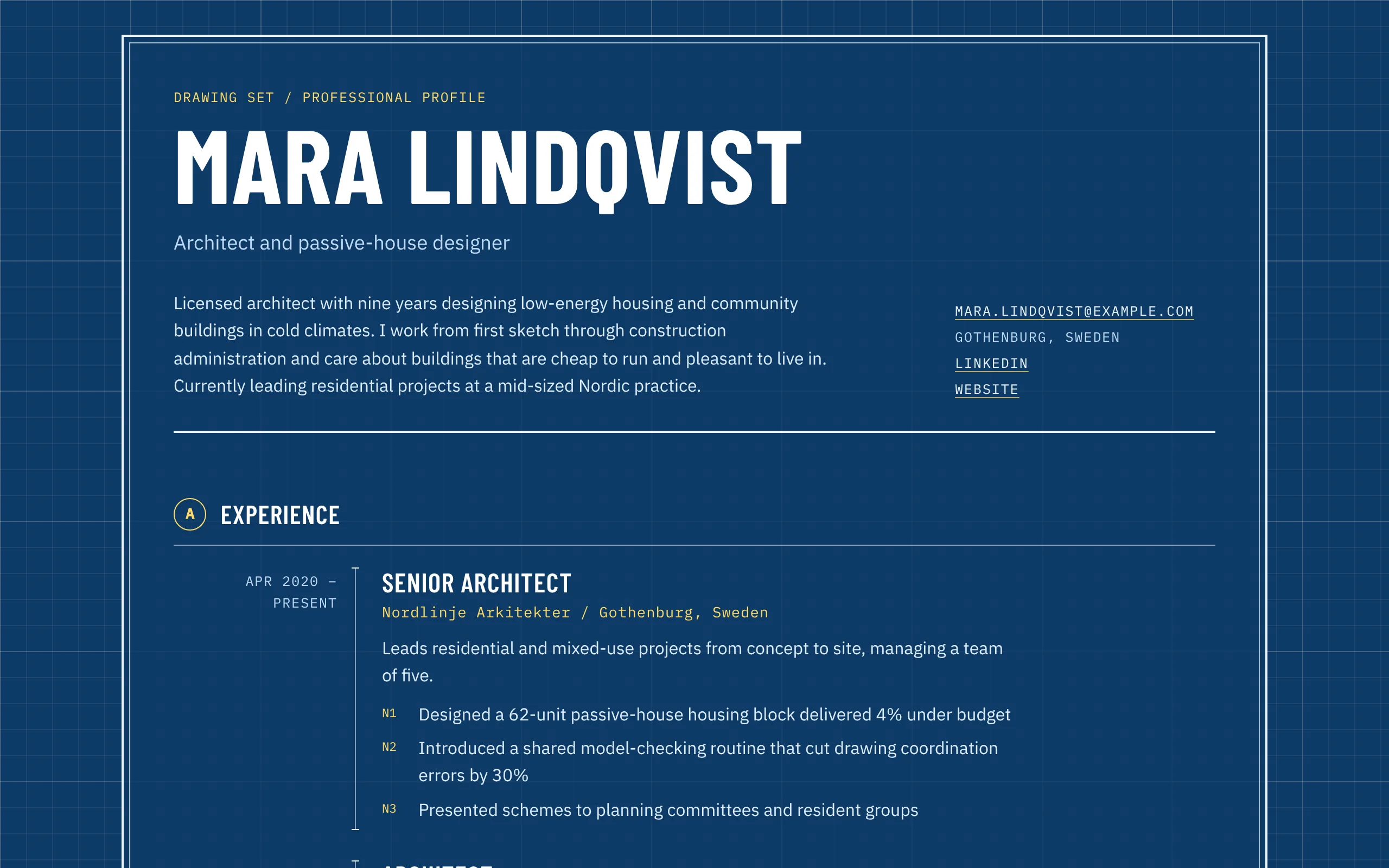 Blueprint design