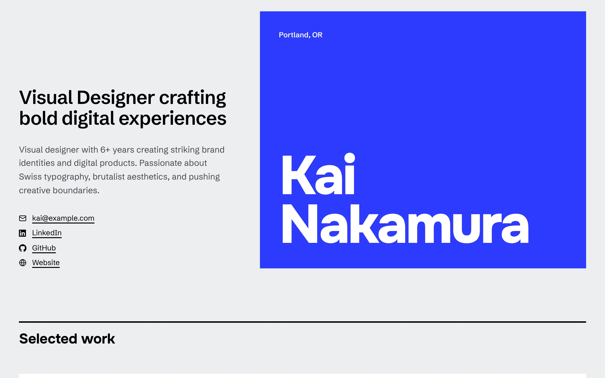 DesignFolio design