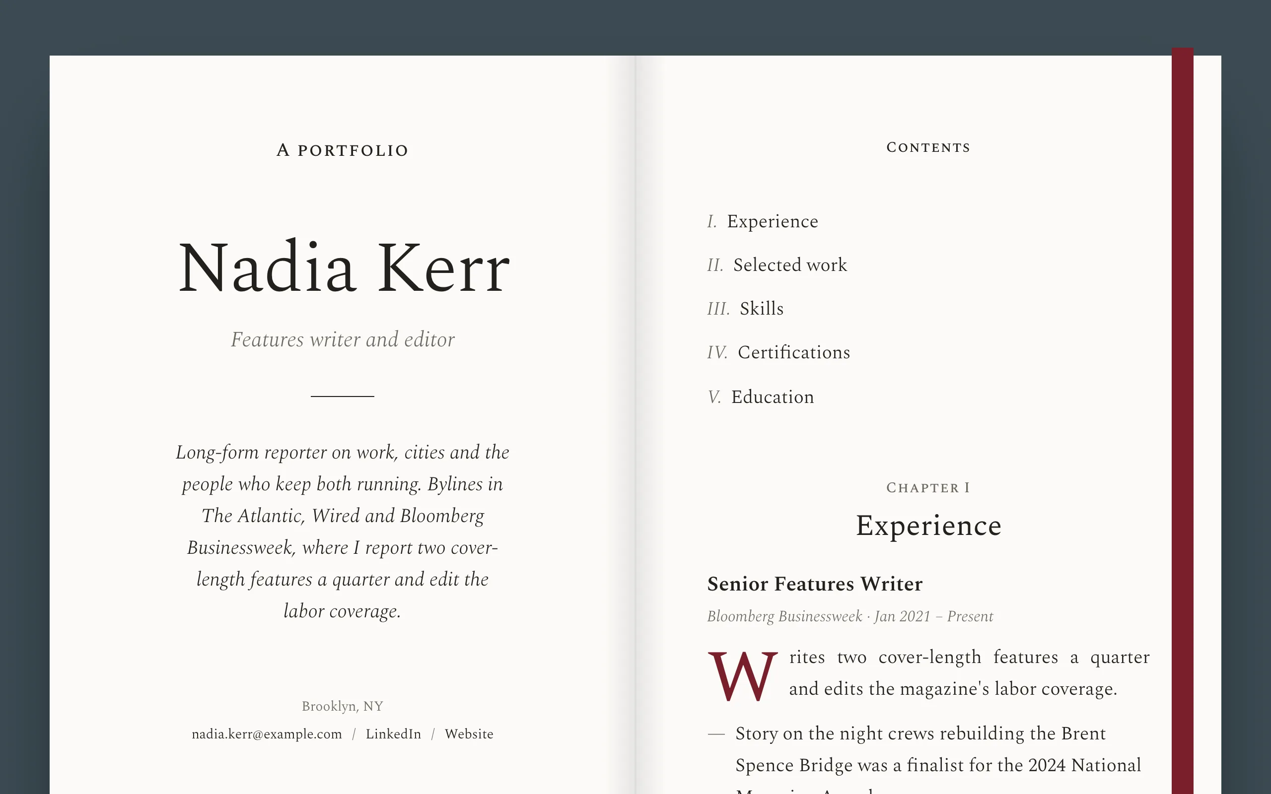 Manuscript design