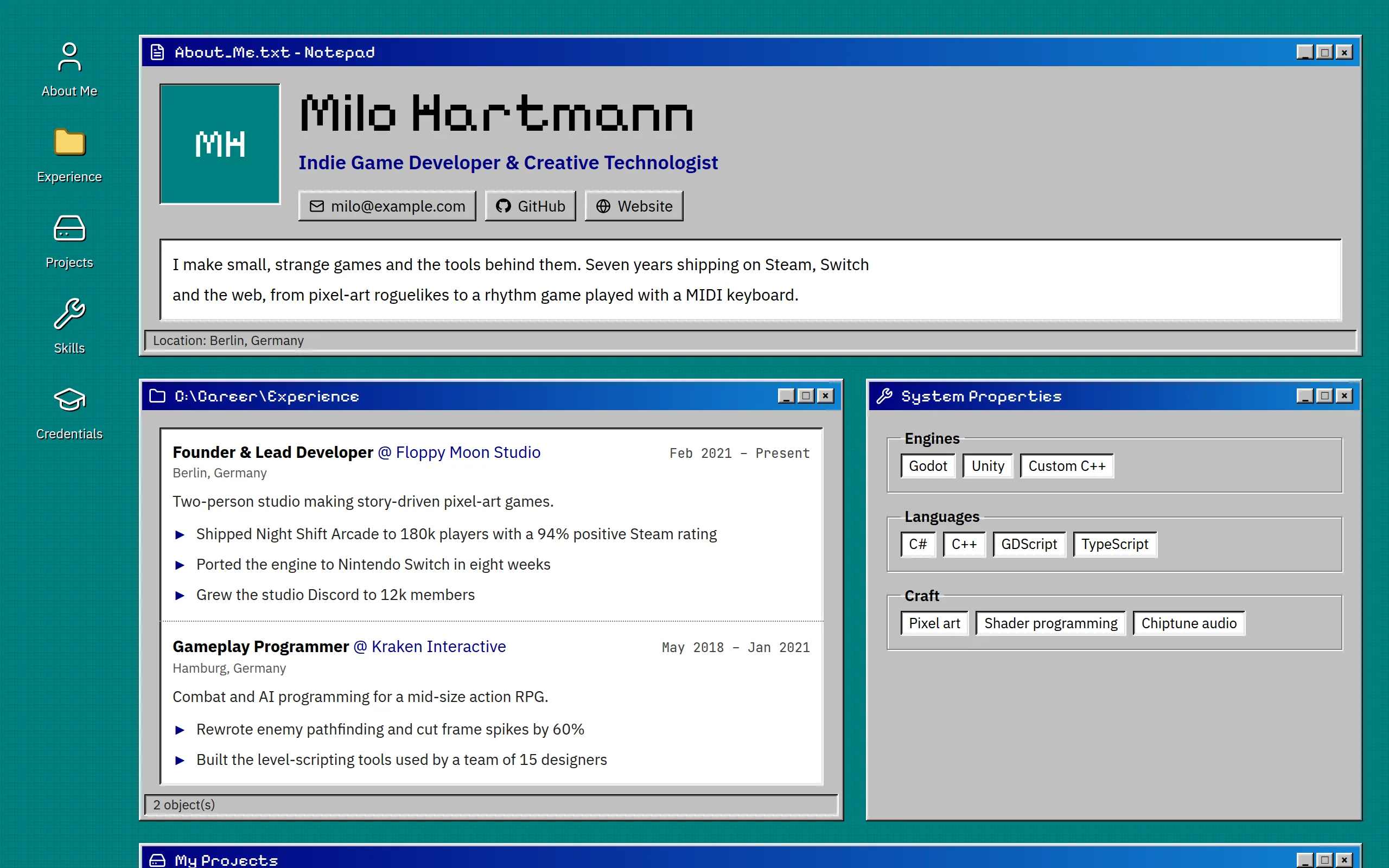 Retro OS design