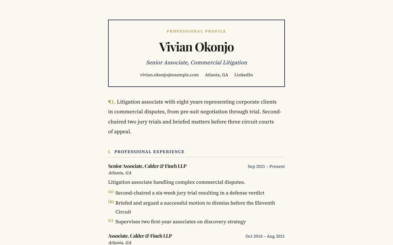 The Brief design